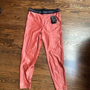 Nike Pro Metallic Coral Leggings